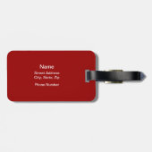 ホッケープレイヤー ラゲッジタグ (裏面横)