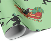 ホッケープレーヤーとサンタズスリーのラッピング紙 ラッピングペーパー (ロールコーナー)