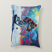 ホッケープレーヤーのゴール アクセントクッション (裏面(縦))