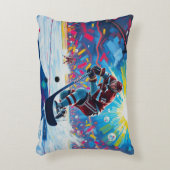 ホッケープレーヤーのゴール アクセントクッション (正面(垂直))