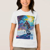 ホッケープレーヤーのゴール トライブレンドTシャツ (正面)