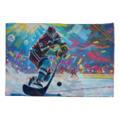 ホッケープレーヤーのゴール 枕カバー (裏面)