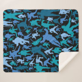 ホッケープレーヤーのパターン シェルパブランケット (正面(横))