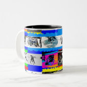 ホッケープレーヤーのライフ – Ice Hockey ツートーンマグカップ (正面左)