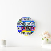 ホッケープレーヤーのライフ – Ice Hockey ラウンド壁時計 (ホーム)