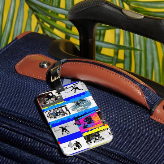 ホッケープレーヤーのライフ – Ice Hockey ラゲッジタグ (正面インサイチュ1)