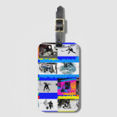 ホッケープレーヤーのライフ – Ice Hockey ラゲッジタグ (正面縦)