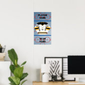 ホッケープレーヤージャージーポスター ポスター (ホームオフィス)