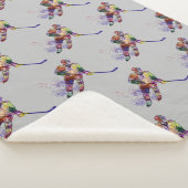 ホッケープレーヤースポーツゲーム シェルパブランケット (3/4)