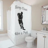 ホッケープレーヤースポーツデザイン シャワーカーテン (インサイチュ)