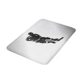 ホッケープレーヤースポーツデザイン バスマット (アングル)