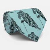 ホッケープレーヤータイポグラフィネクタイ ネクタイ (ロール)