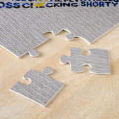 ホッケープレーヤータイポグラフィ ジグソーパズル (側面)