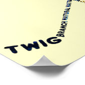 ホッケープレーヤータイポグラフィ ポスター (角)