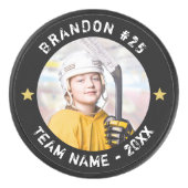 ホッケープレーヤーチーム写真の色 アイスホッケーパック (正面)