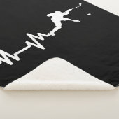 ホッケープレーヤーハートビートアイスホッケー シェルパブランケット (3/4)