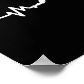 ホッケープレーヤーハートビートアイスホッケー ポスター (角)