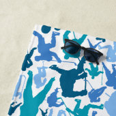 ホッケープレーヤーパターン ビーチタオル (インサイチュ)