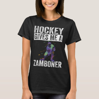 ホッケープレーヤーホッケー与え私のZamboner Tシャツ