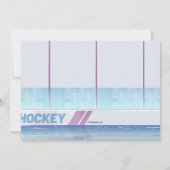 ホッケープレーヤー誕生日招待状 招待状 (裏面)