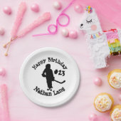 ホッケープレーヤー誕生日 ペーパープレート (パーティー)