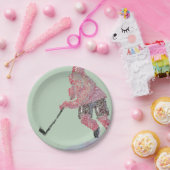 ホッケープレーヤー ペーパープレート (パーティー)