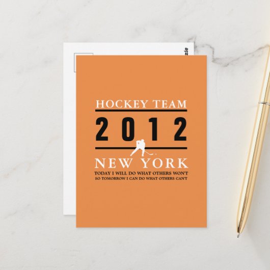 ホッケープレーヤー ポストカード (正面/裏面インサイチュ)