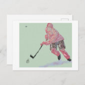 ホッケープレーヤー ポストカード (正面/裏面)