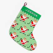 ホッケープレーヤー ラージクリスマスストッキング (正面 (吊り時))