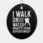 ホッケープレーヤーIウォークオンウォーター セラミックオーナメント (左)