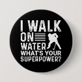 ホッケープレーヤーIウォークオンウォーター 缶バッジ (正面)