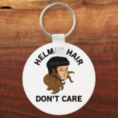 ホッケーヘルメットのヘアがブ気にラネットでない キーホルダー (正面)