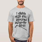ホッケーペアレンタルビヘイビアー型枠 Tシャツ (正面)