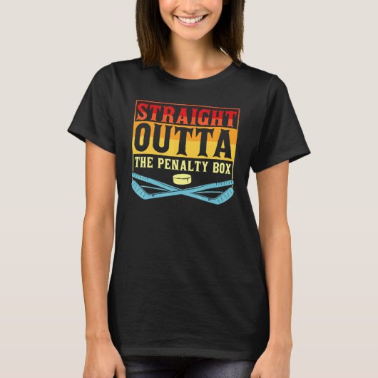 ホッケーペナルティボックスを出し抜く Tシャツ (正面)