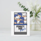 ホッケーペナルティボックス一杯 ポストカード (スタンド正面)