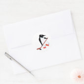 ホッケーペンギン ラウンドシール (封筒)
