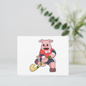 ホッケーホッケーこうもり ポストカード (スタンド正面)