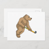 ホッケーホッケーでベアこうもり ポストカード (正面/裏面)