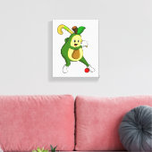 ホッケーホッケーアボカドこうもり キャンバスプリント (インサイチュ (リビング))