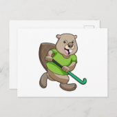 ホッケーホッケービーバーこうもり ポストカード (正面/裏面)