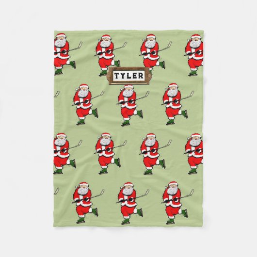 ホッケーホリデーギフト フリースブランケット (正面)