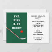 ホッケーホリデーパーティー招待状 招待状 (正面)