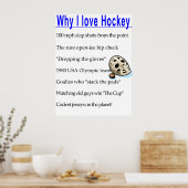 ホッケーポスターが大好きな理由 ポスター (キッチン)