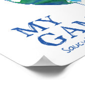 ホッケーマイゲームの水のカラーポスター ポスター (角)