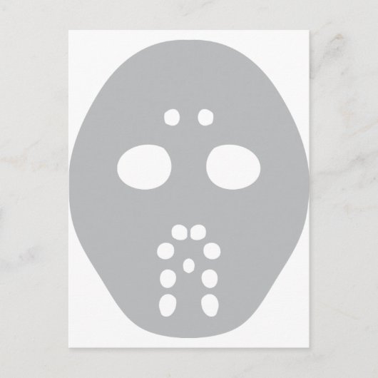 ホッケーマスク ポストカード (正面)