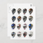 ホッケーマスク ポストカード (正面/裏面)