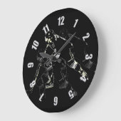 ホッケーマニア – ホッケープレイヤー ラージ壁時計 (傾斜)