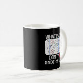 ホッケーママが分からないのおもしろいは何だ コーヒーマグカップ (正面右)