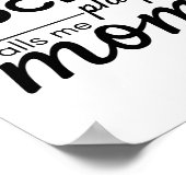 ホッケーママのポスタープレーお気に入りのヤーホワイト ポスター (角)