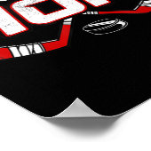 ホッケーママは女性のためにティーズ母の日のヴィンタグ ポスター (角)